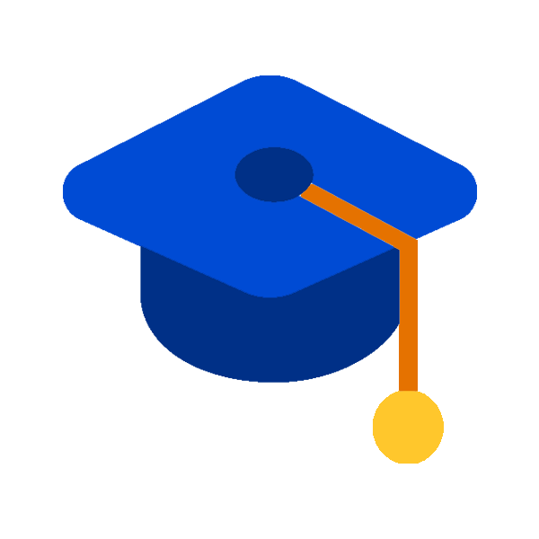 Graduation cap to represent the postdoctoral award.