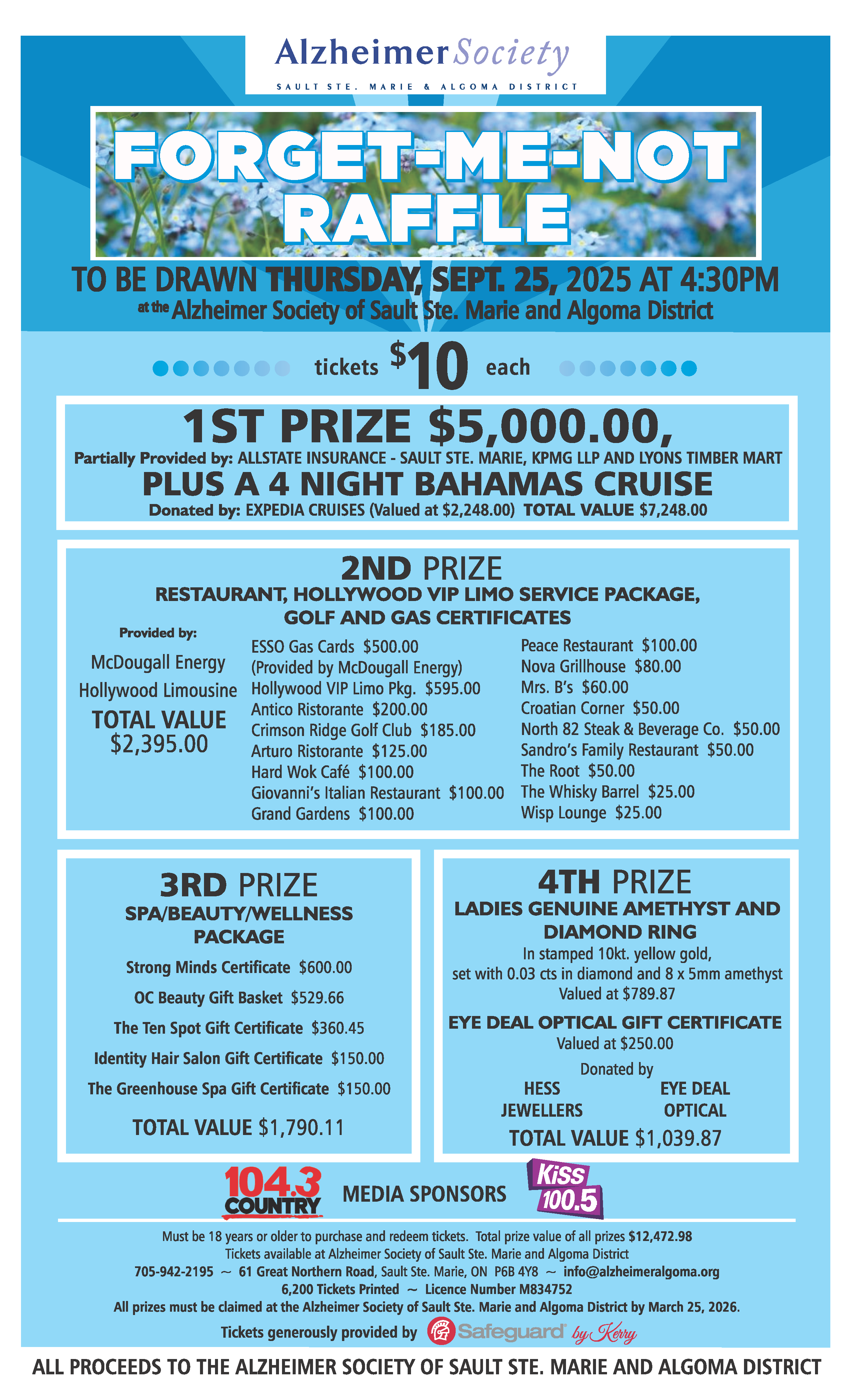 Forget me not raffle