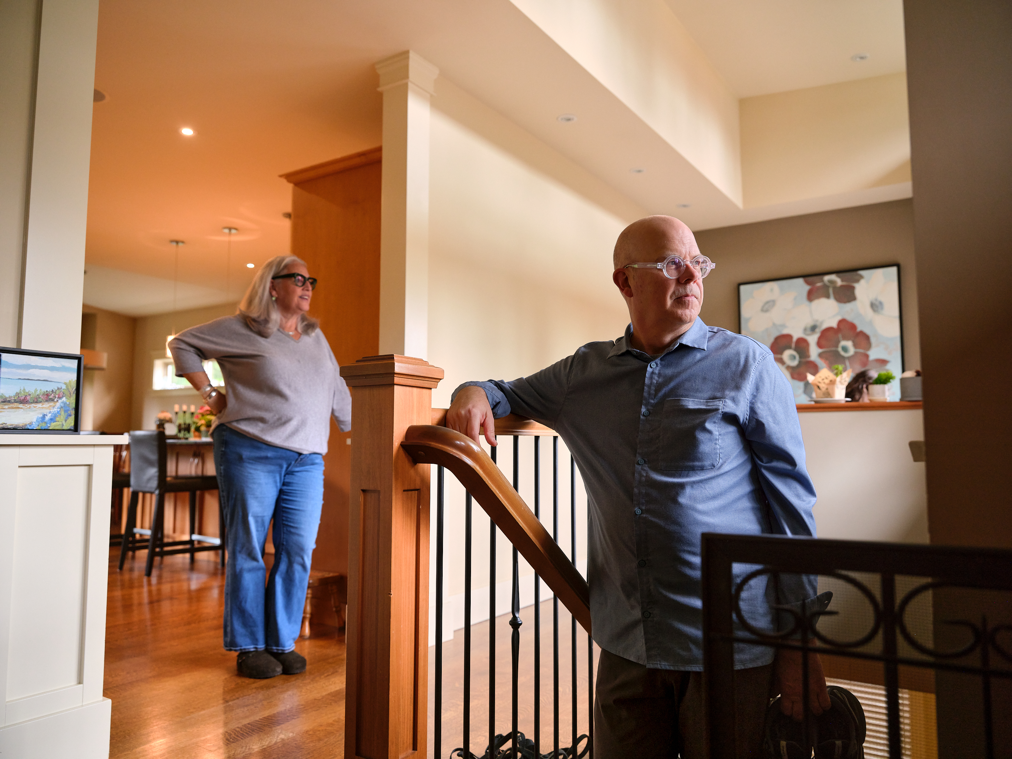 Geoffrey and Erin at home in North Vancouver, B.C.