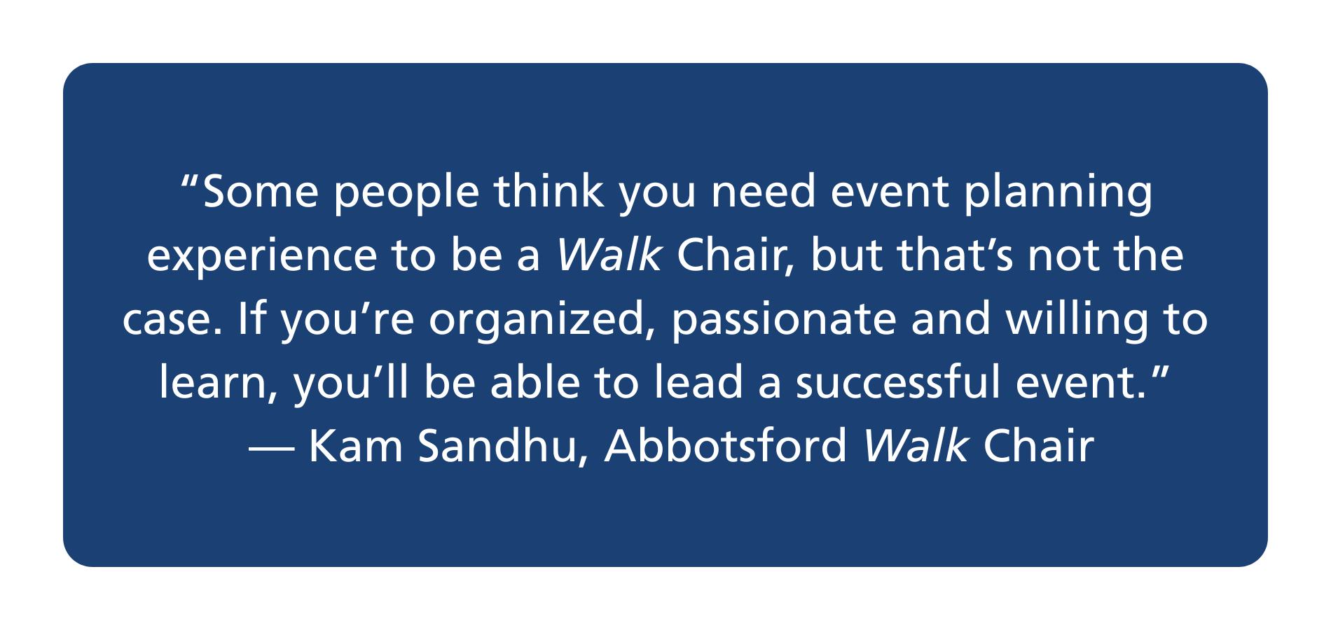 Walk committee quote 