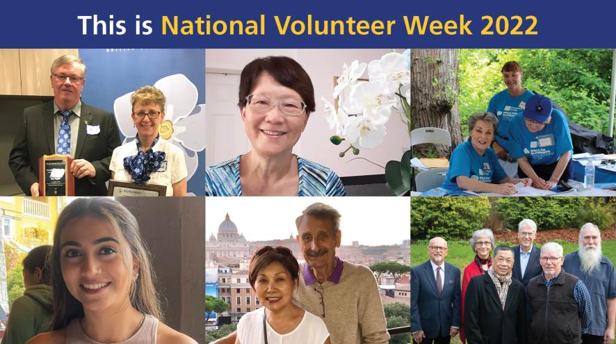 Grid image of all participants in the National Volunteer Week 2022 campaign