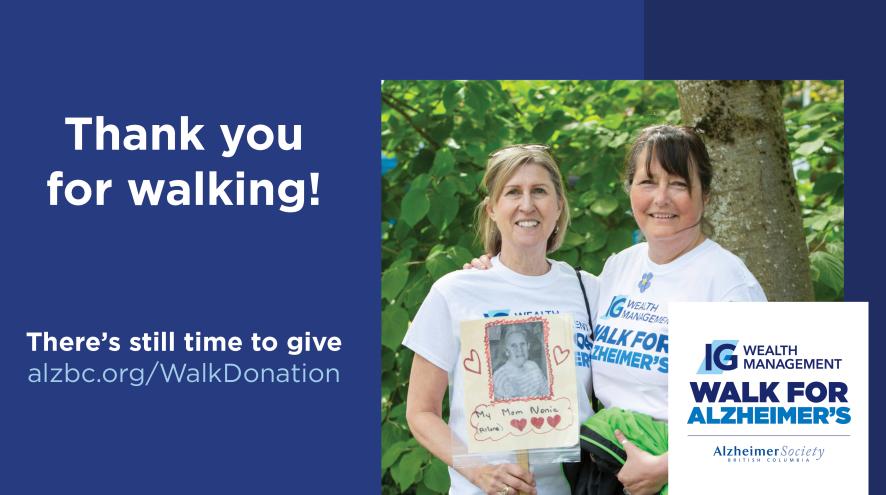 Thank you for walking! There's still time to give!