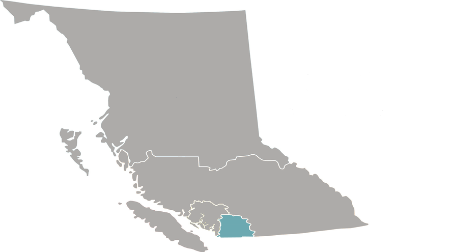 volunteer fraser region map