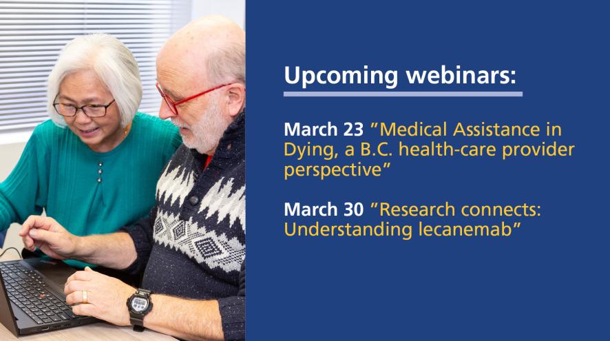 Register for special webinar events in March.
