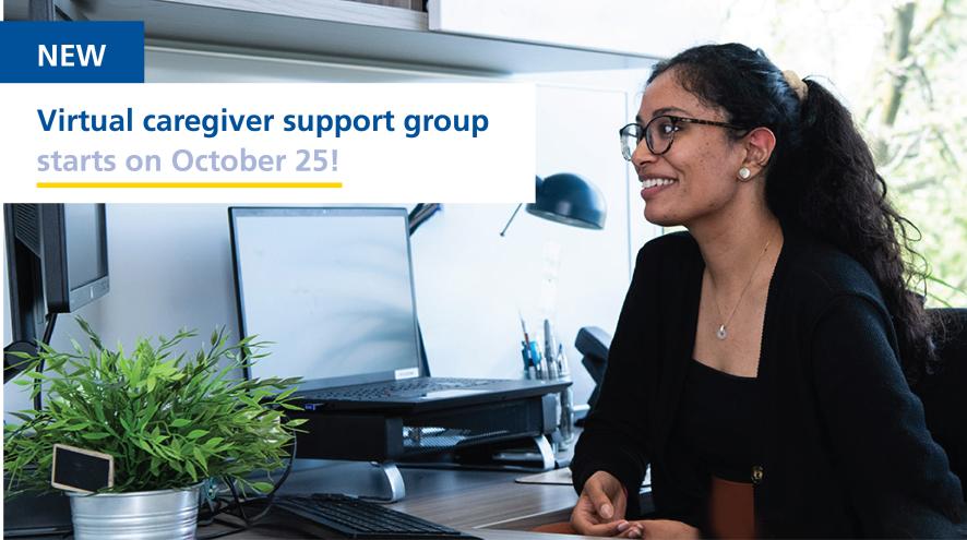 new caregiver support group starting on october 25