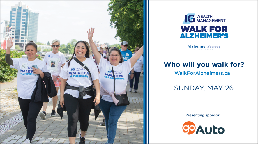 Who will you walk for? Visit WalkForAlzheimers.ca