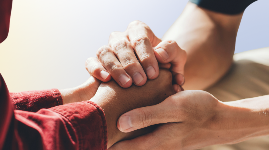 relieve caregiver stress hero img caring hands