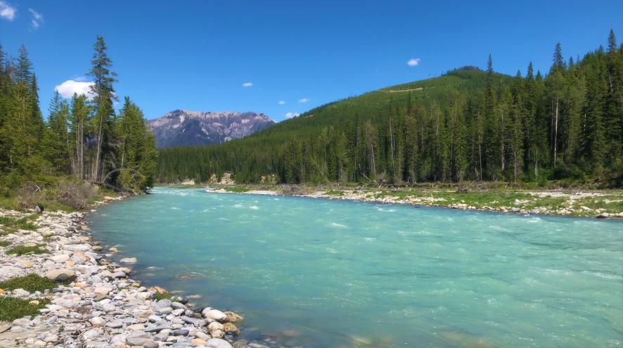rural and remote landscape with river