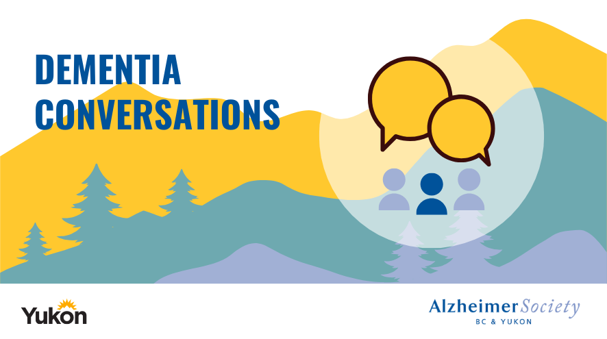 dementia conversations events in April 2026 message bubble with three people icon