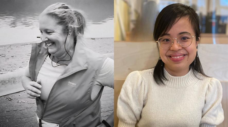 Isabel Wood (left) and Joy Hsieh (right)