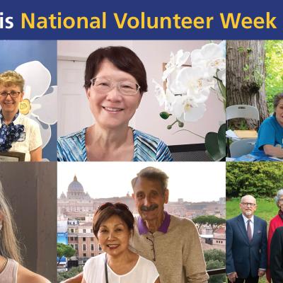 Grid image of all participants in the National Volunteer Week 2022 campaign