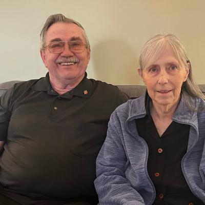 Jim Stewart (left) and Dawn (right)