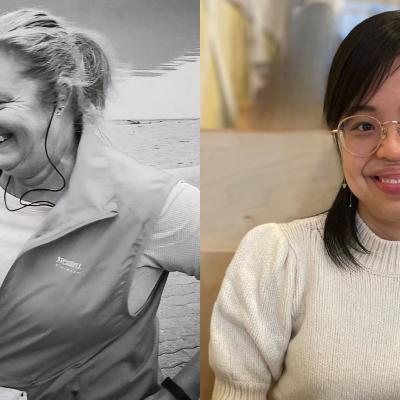 Isabel Wood (left) and Joy Hsieh (right)