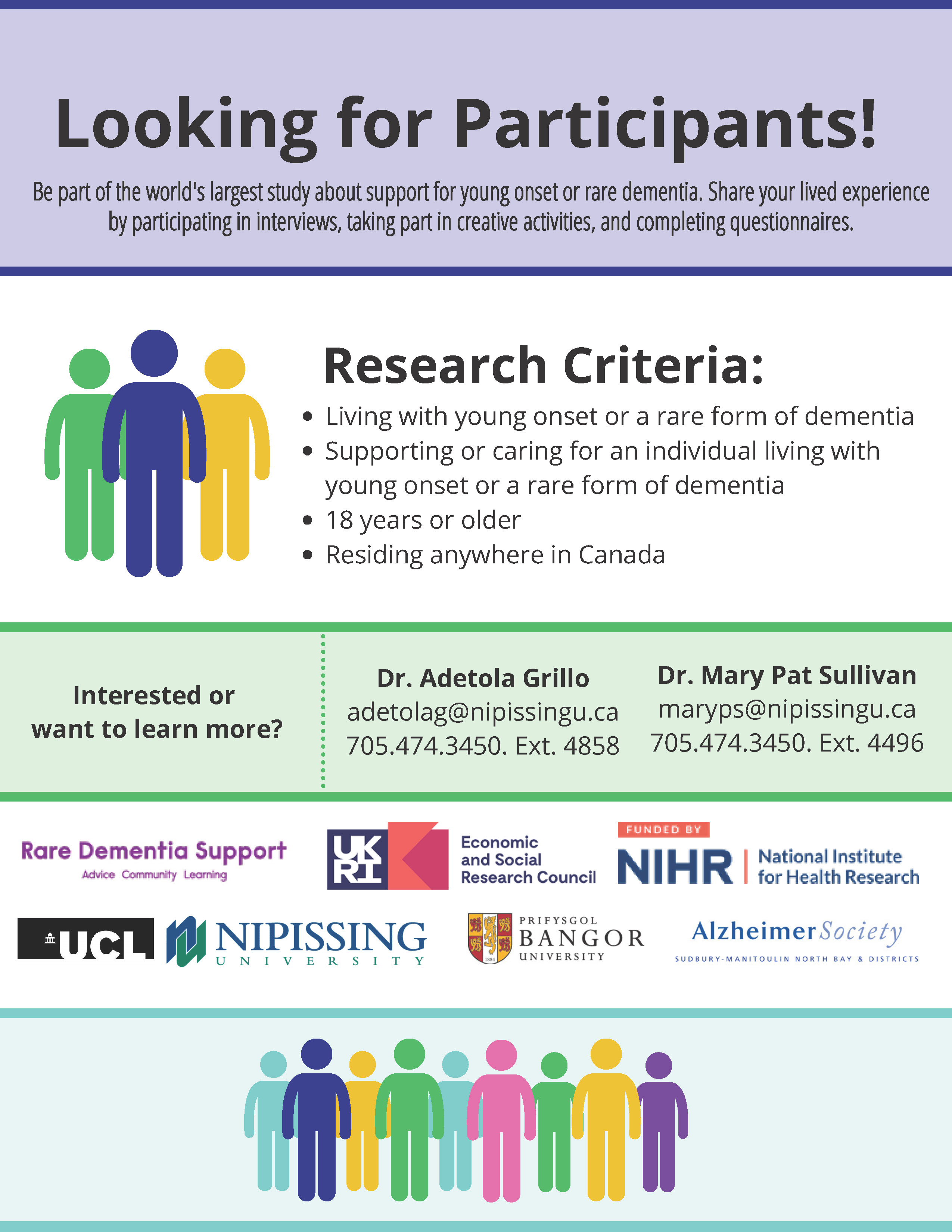 Flyer for Nipissing University Research Opportunity