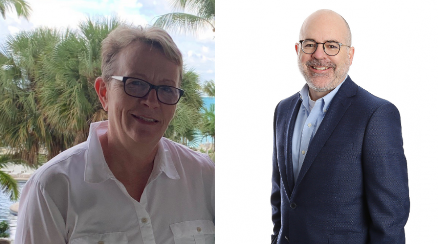 CEO Denyse Newton and Board Chair Bob Baker