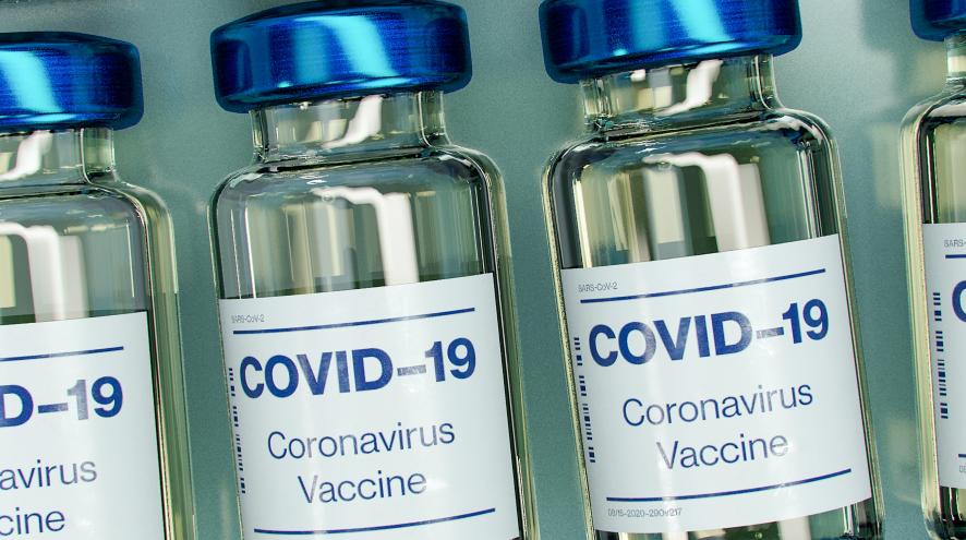Vials of COVID-19 vaccine 