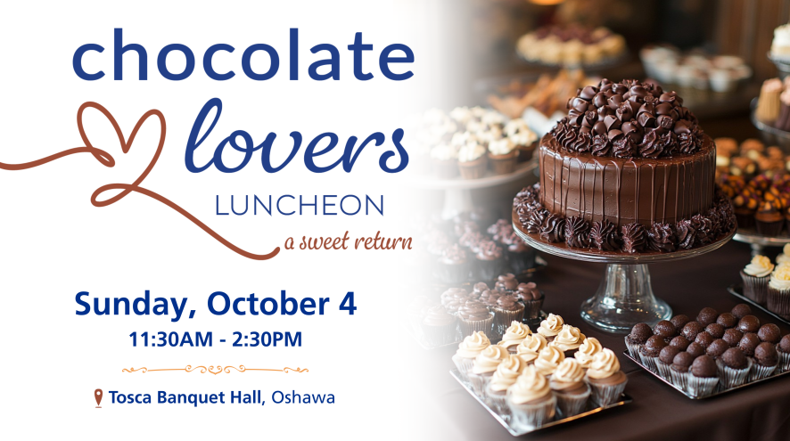 Chocolate Lovers Luncheon Sunday October 4 at Tosca Banquet Hall