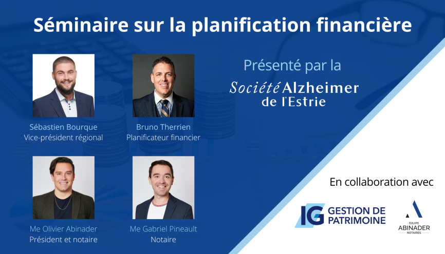 Séminaire sur la planification financière