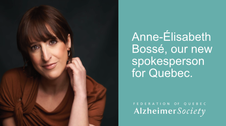 Actress Anne-Élisabeth Bossé is our spokesperson for Quebec