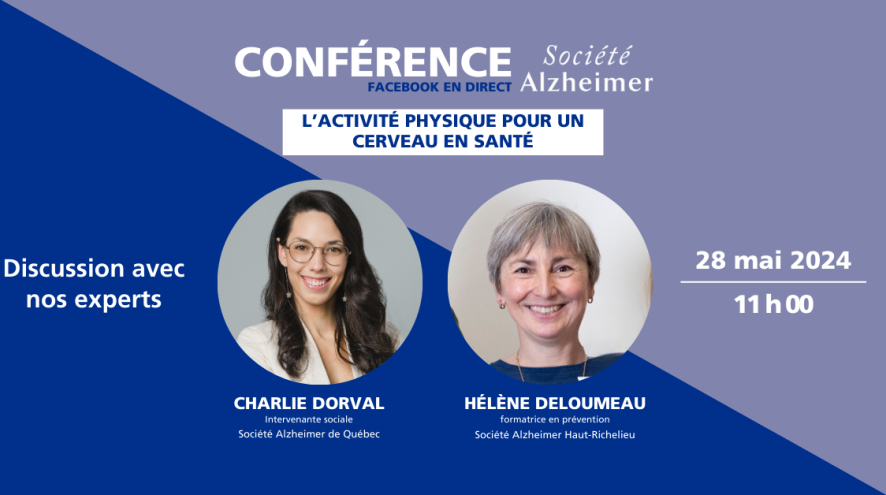 facebook en direct sur l'activité physique pour un cerveau en santé le 28 mai à 11h
