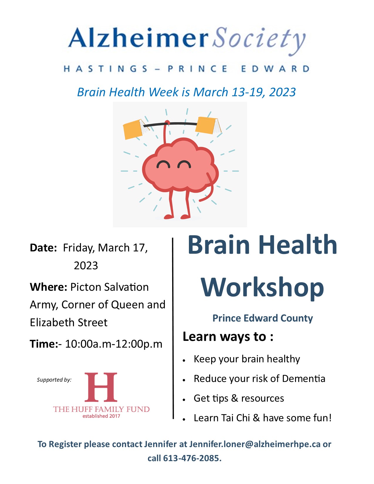 Brain Health Workshop Picton March 17