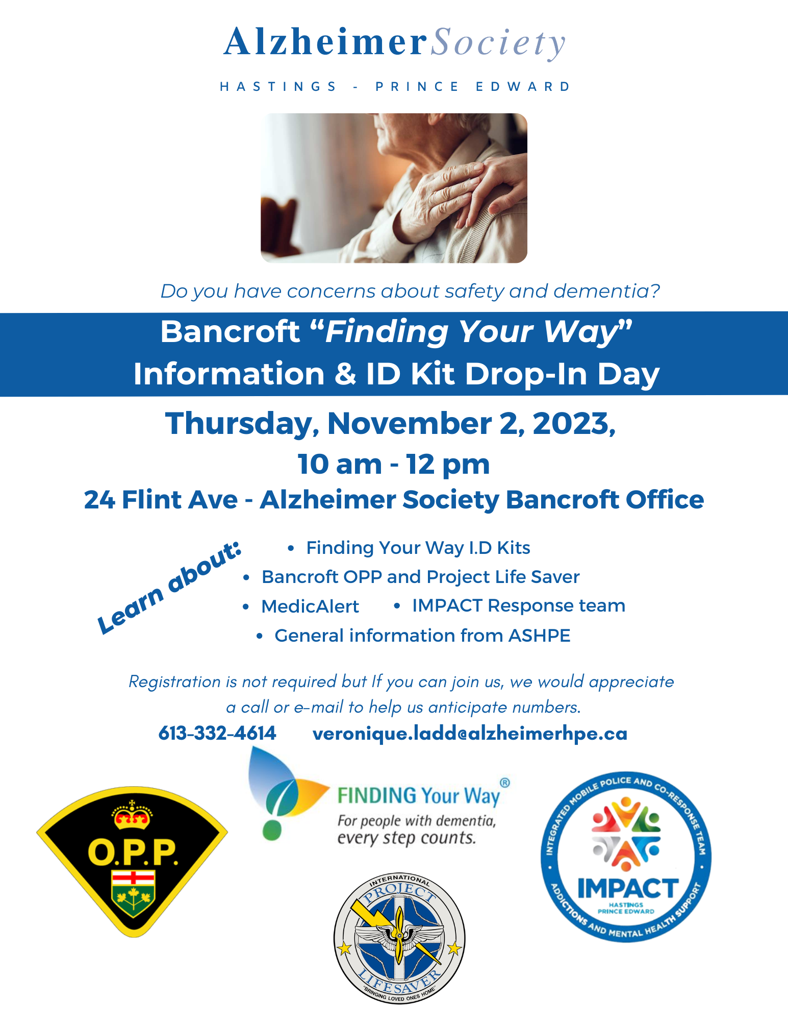 Bancroft Finding Your Way Drop In Day November 2nd, 24 Flint Ave Bancroft