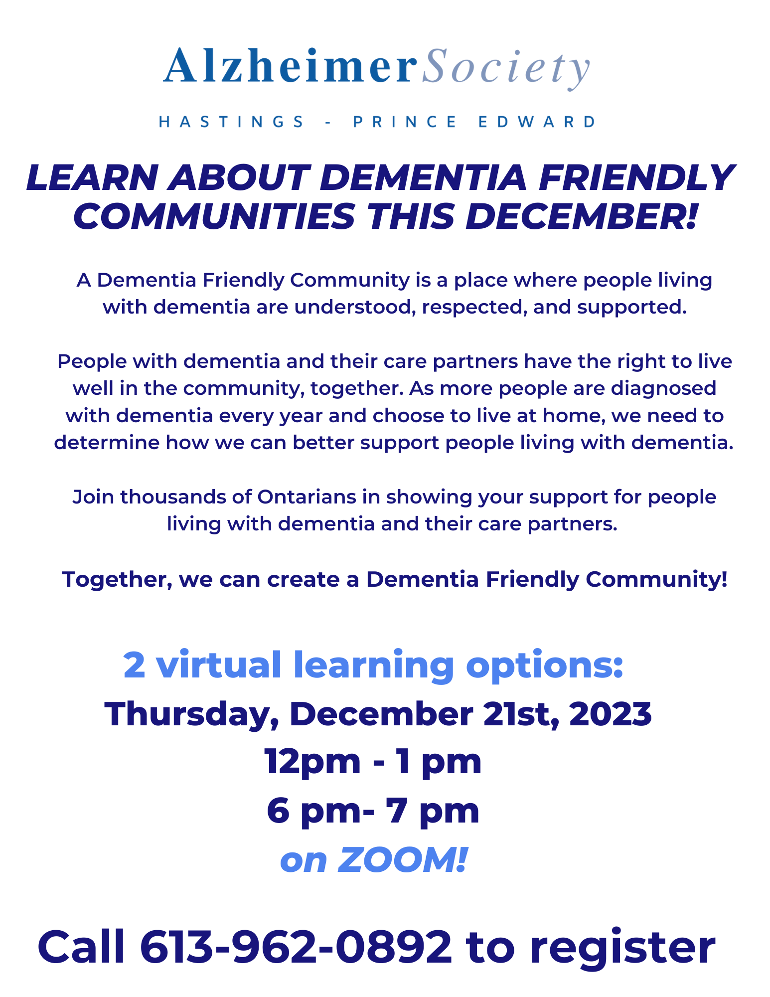 Dementia Friendly Communities 