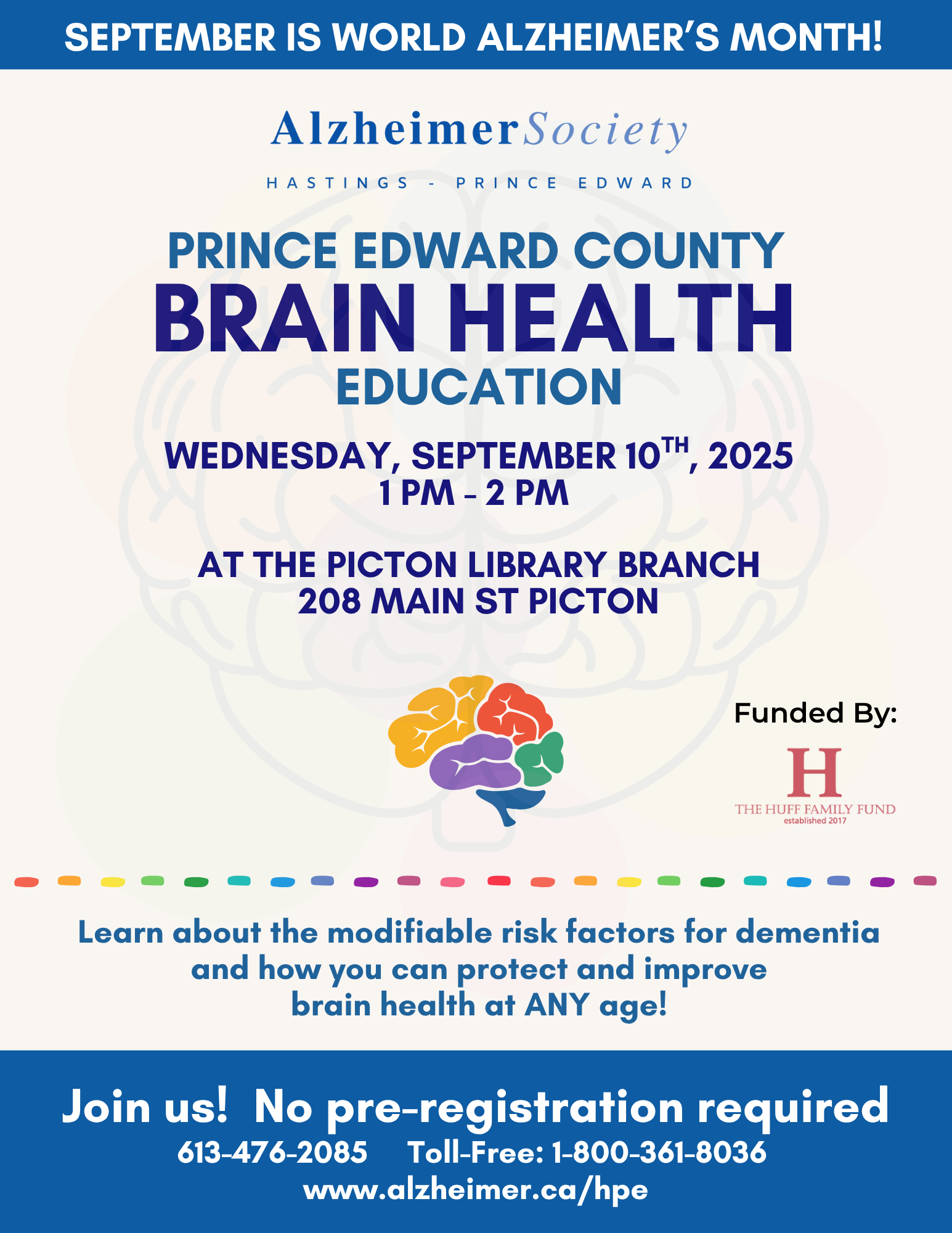 Brain Health Education September 10th