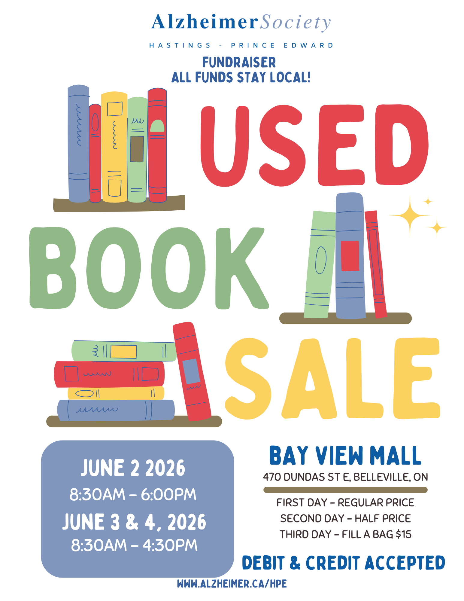 June Book Sale is June 2,3,4, 2026