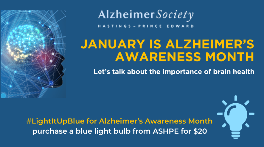 January is Alzheimer's Awareness Month! Let's talk about the importance of brain health. 