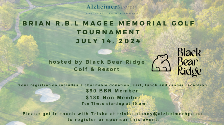 brian RBL MAgee Memorial Golf Tournament, July 14th, 2024 at Black Bear Ridge. Call 613-962-0892 for more information