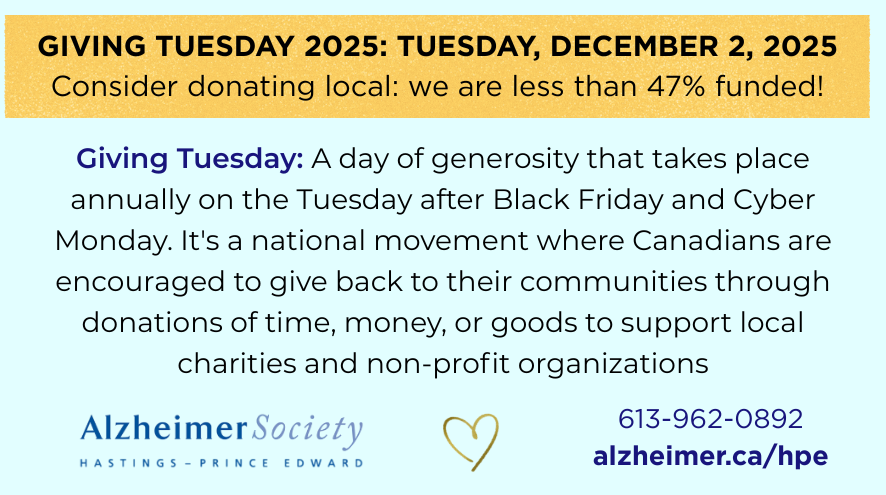 Giving Tuesday is December 2nd: Please consider giving local!