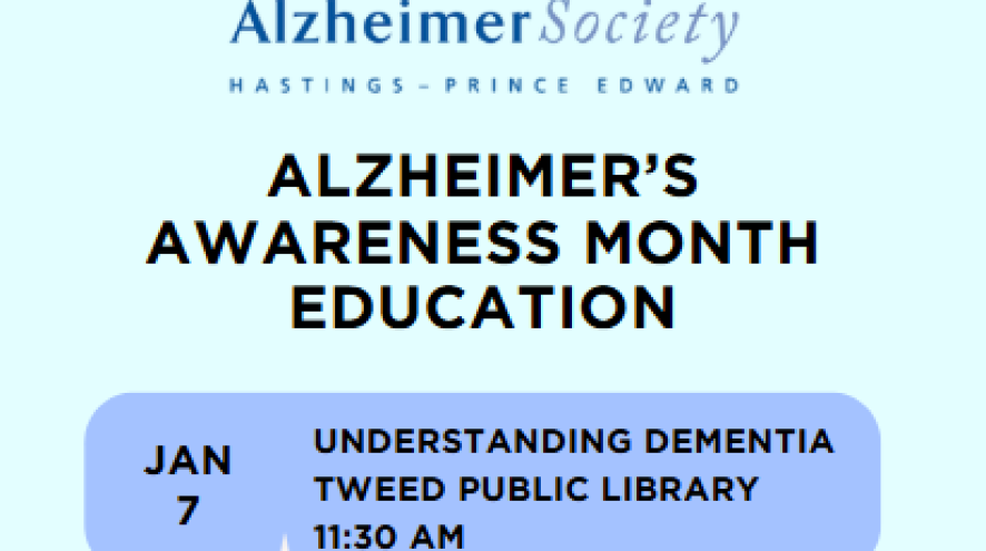 jan 7 11:30 am Tweed Library: Understanding Dementia