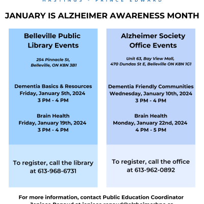 January Alzheimer Event