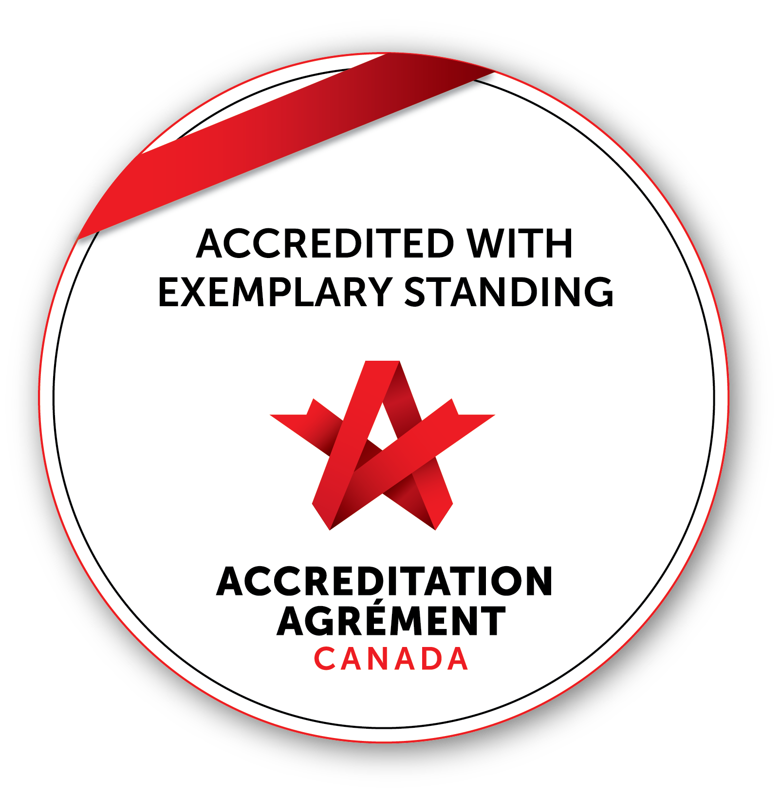 Accredited with Exemplary Standing Accreditation Canada Seal