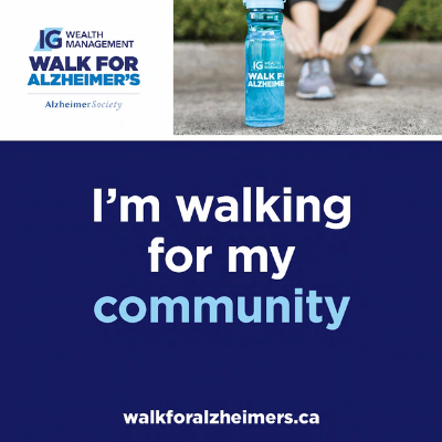 I'm walking for my community