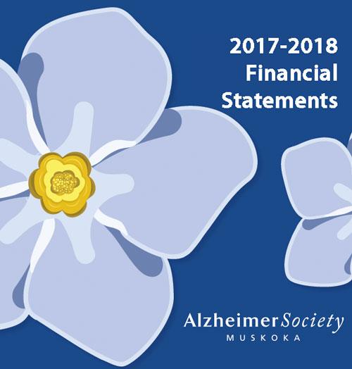 Alzheimer Society of Muskoka 2017-2018 Financial Statements