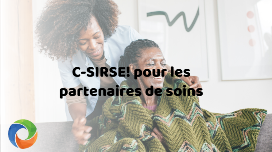 Fille enroulant une couverture verte en tricot autour de sa mère