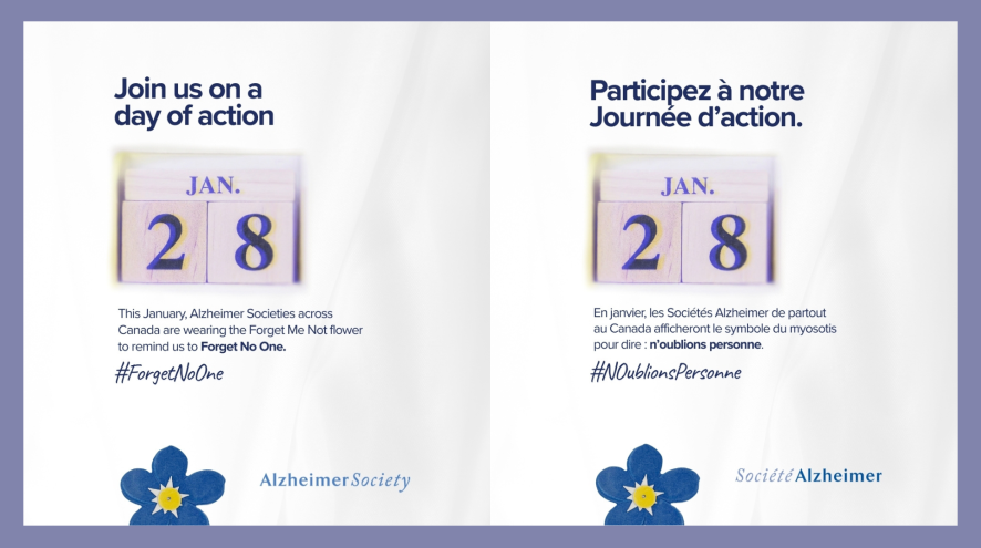 Day of Action header encouraging people to participate in initiatives across the province