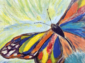 Painting of a butterfly.