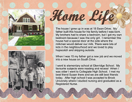 Recollections sample - Home life.