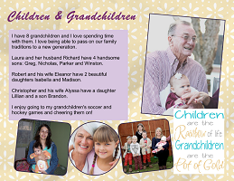 Recollections sample - Children & Grandchildren.