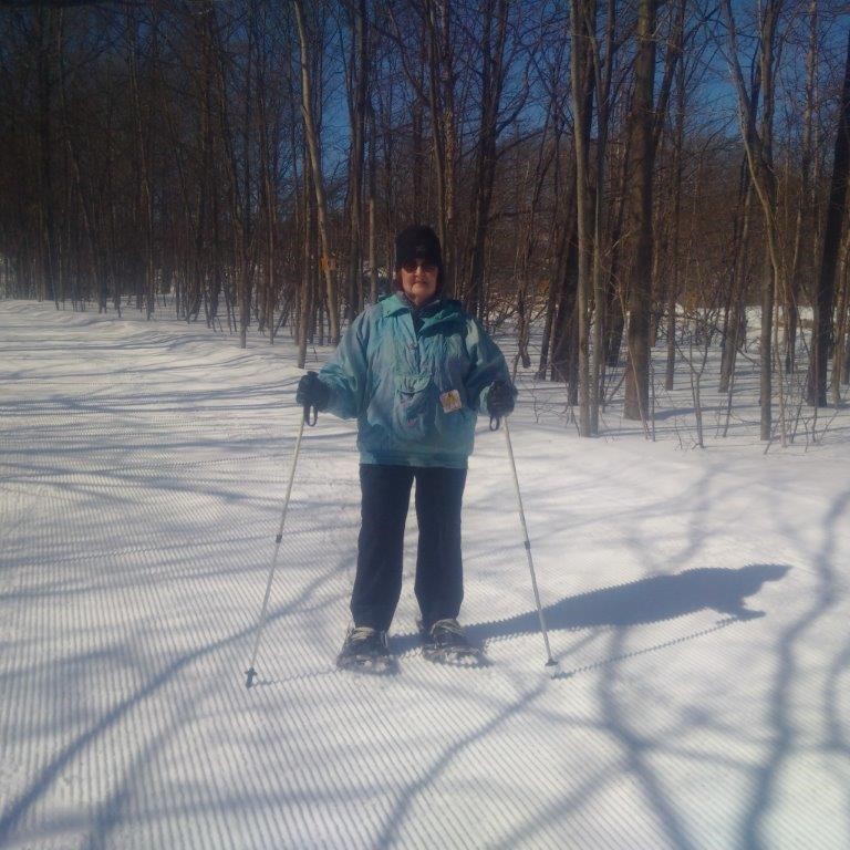 Catherine skiing