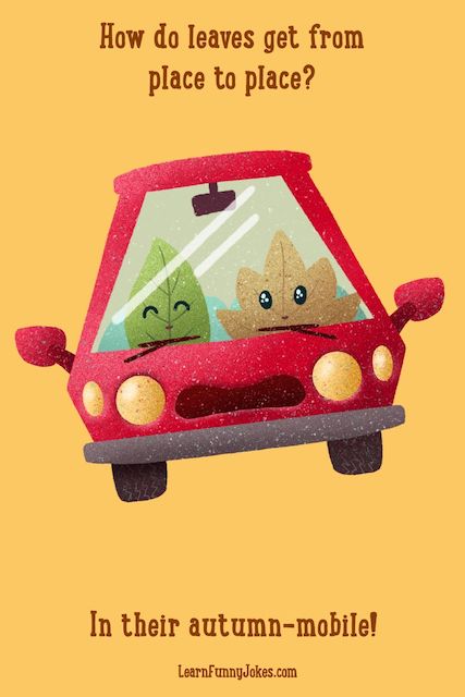 How do leaves get from place to place? In their autumn mobile!