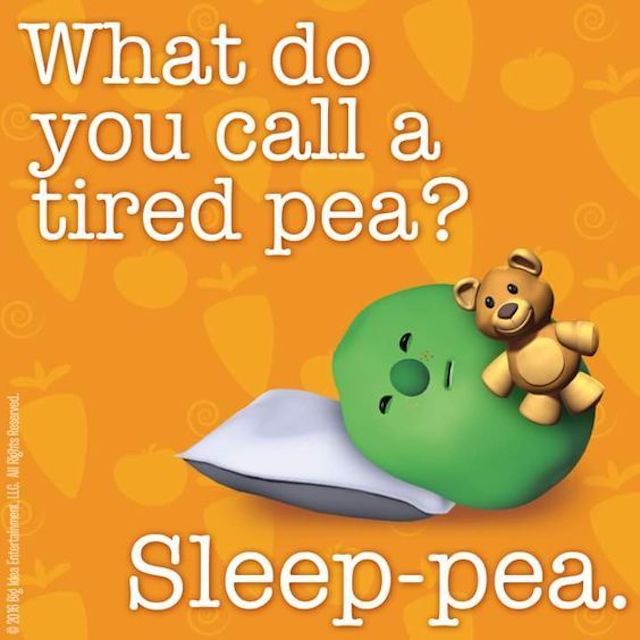 What do you call a tired pea? Sleep-pea.
