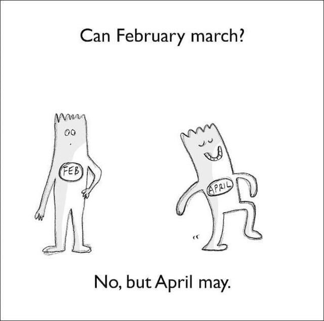 Can February march? No, but April may.