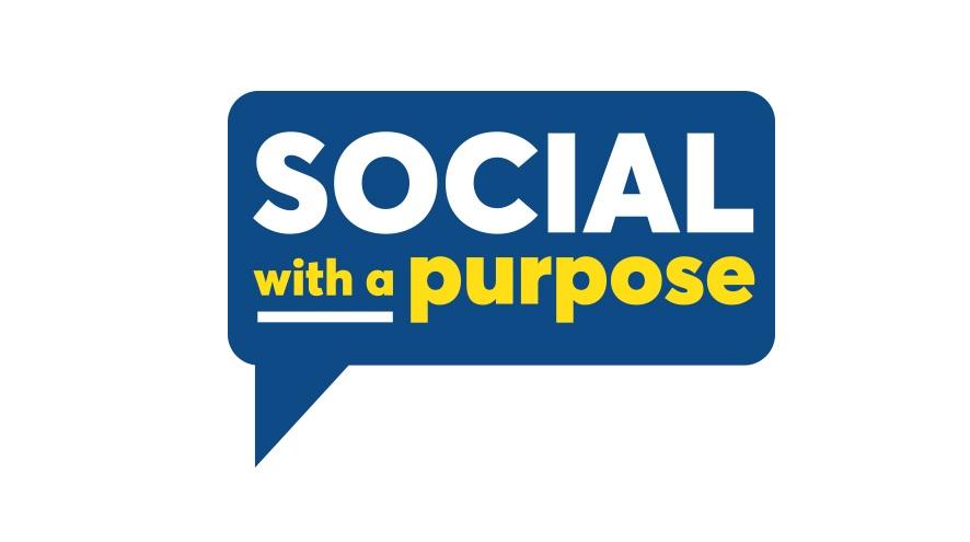 Social with a purpose logo.