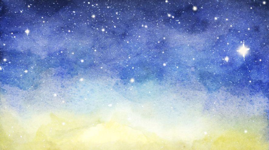 Painting of a starry sky