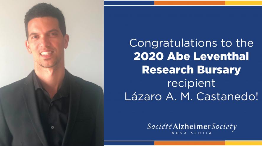 2020 Abe Leventhal Research Bursary recipient, Lázaro A. M. Castanedo