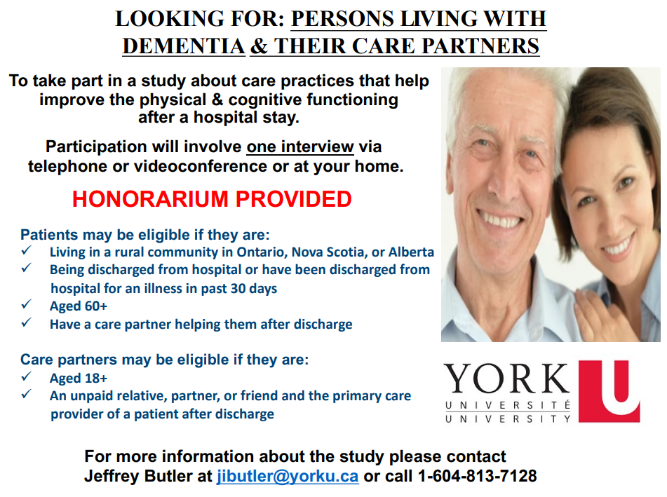 Research on Rural-Dwelling Older Persons with Dementia & Their Care Partners